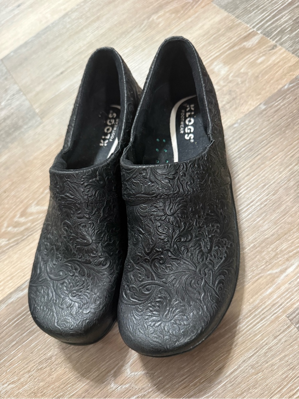 Black Embossed KLOGS